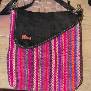Colorful Striped Shoulder Bag